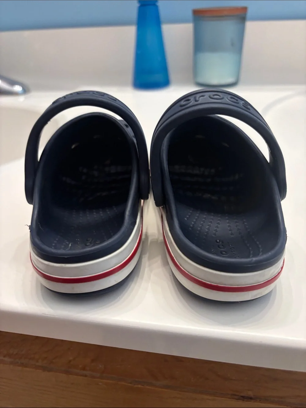 CROCS Kids Navy Blue Clog Sandals